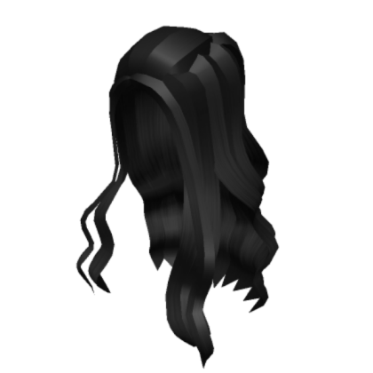 Black hair Roblox decal