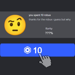 Pay 10 robux for a badge