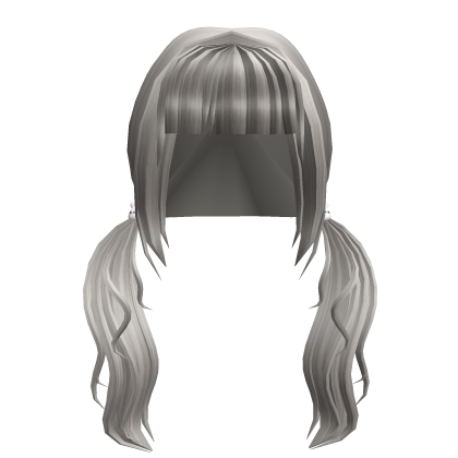 ♡ cutesy ash  pigtails w bunny clips Roblox item