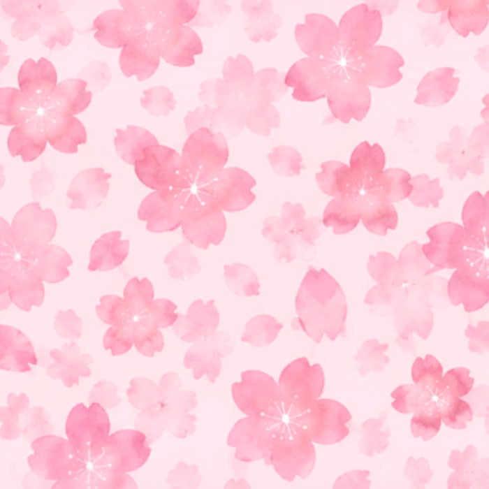 Pink Flower Background Cute Kawaii Pattern