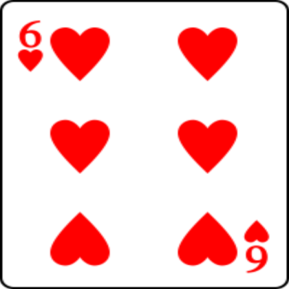 Playing card heart 6 Roblox decal