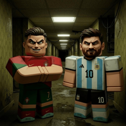 Escape From Messi And Ronaldo in The Backrooms 😱!