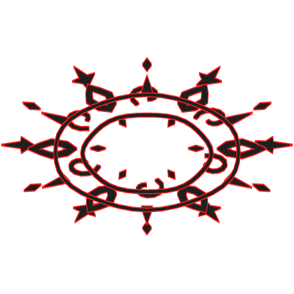 Astral Halo Black Red Roblox item