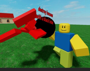 ⚫Destroy houses with a black hole!⚫