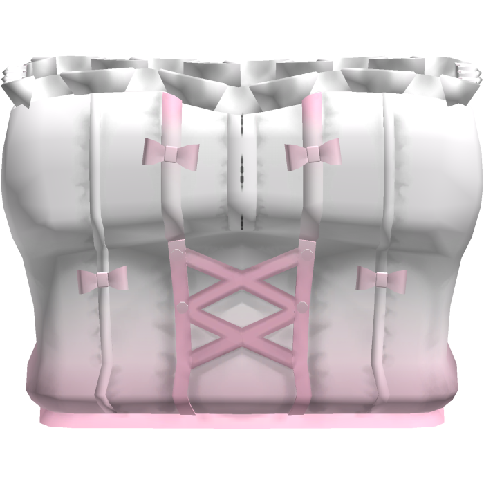 pink cute emo goat corset top