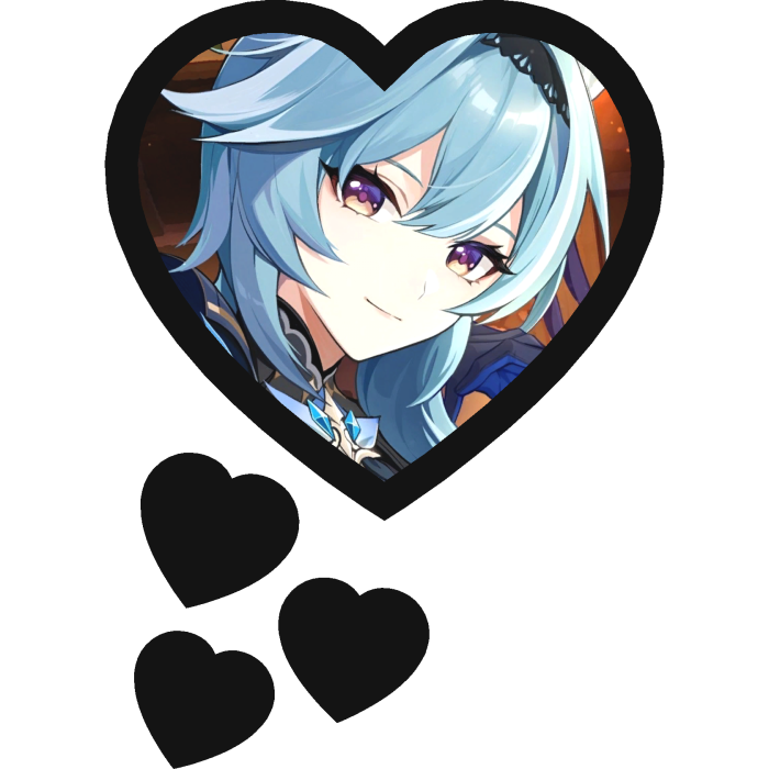 Eula Thinking Hearts Genshin Impact