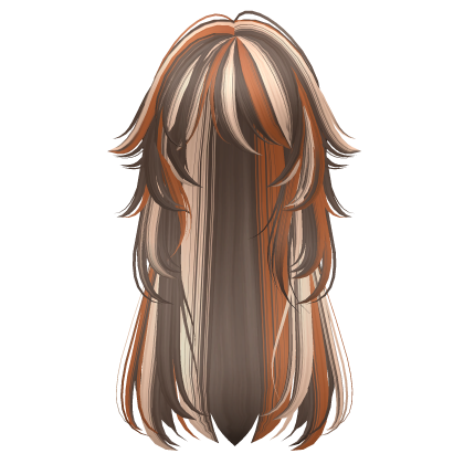 long fluffy anime hair with tufts (calico)