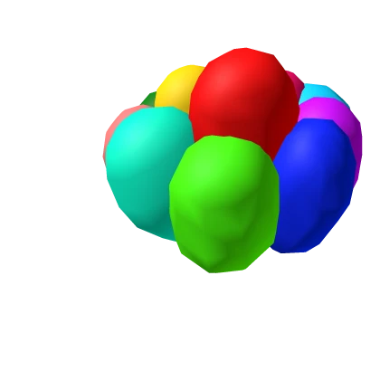 Balloons Large Multi Color Head Hat Roblox item thumbnail