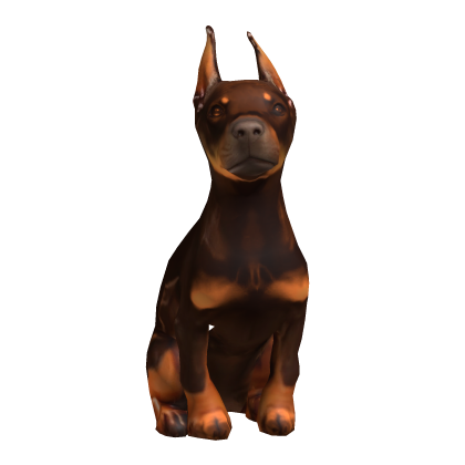 Dobermann Dog on Shoulder thumbnail