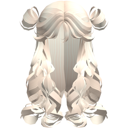 Curly Poofy Princess Doll Hair Platinum Blonde Roblox item
