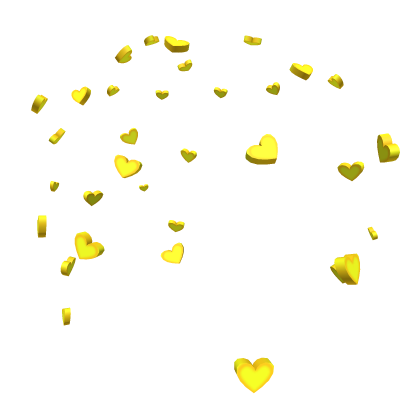 Yellow Candy Heart Confetti