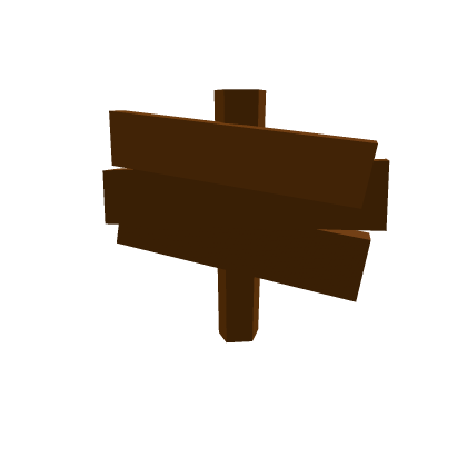 Wooden sign