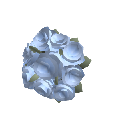 (Right) Holdable Blue Flower Bouquet