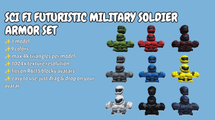 [R15/R6] Sci fi futuristic military soldier armor preview 1
