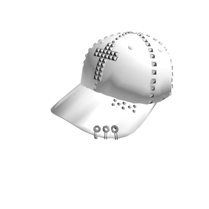 Studded white hat | Roblox Item - Rolimon's