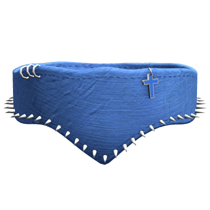 y2k blue spiked emo face mask Roblox item