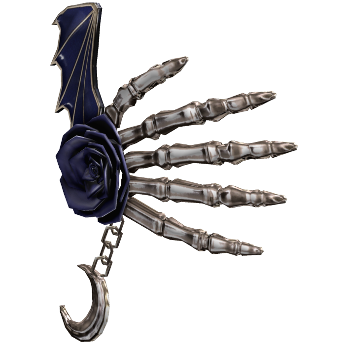 Vampiric Scary Skeleton Rose Hand