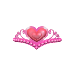 Pink Lovely Heart Tiara