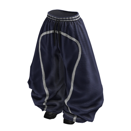 Y2K Girly Baggy Tracksuits (Dark Blue White)