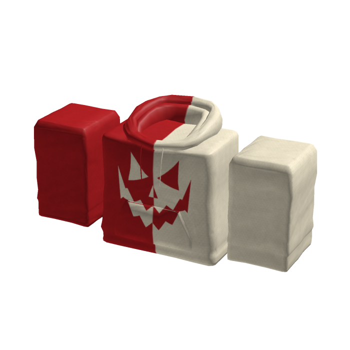 White and Red Halloween Hoodie