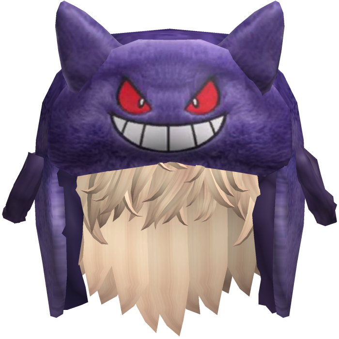 Purple Monster Ushanka w/ Hair