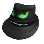 Spooky Scary Green Eyed Fedora