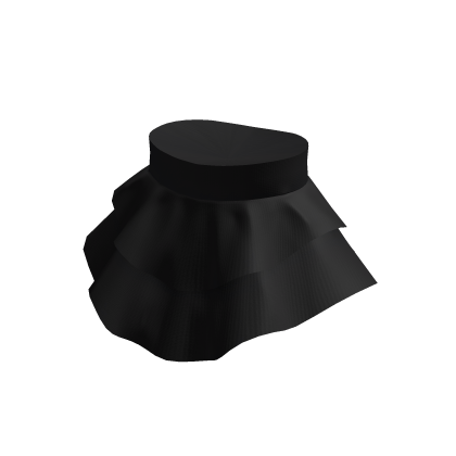 Puffy Layered Ruffle Skirt- Black