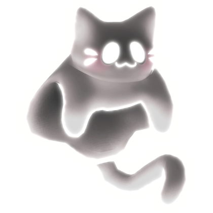 [Emissive] Ghost Cat on your head