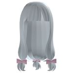 ꒰: ♡ Cozy long tied up kawaii hair blue