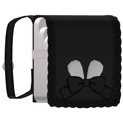 𖹭◞ kawaii black school bunny randoseru ! ! 
