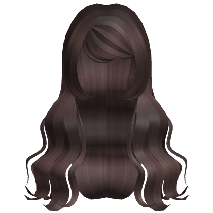 ♡ flowy cute curly hair in brown Roblox item