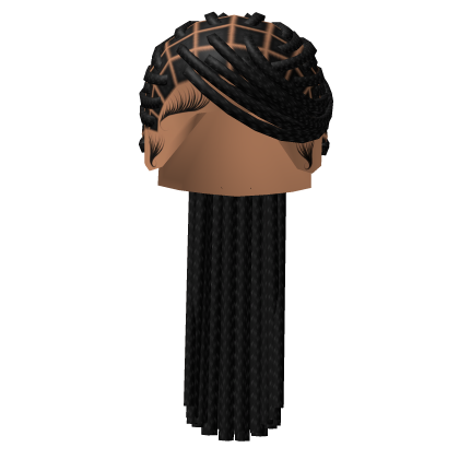 Long Braided Ponytail (Black) Roblox item