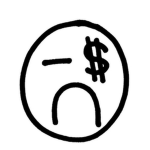泣いている