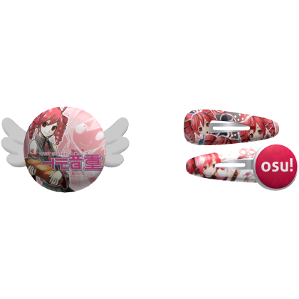 kasane teto pins kawaii moe anime 2000s hairclips