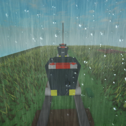 Cart Ride in Rainy Atmosphere