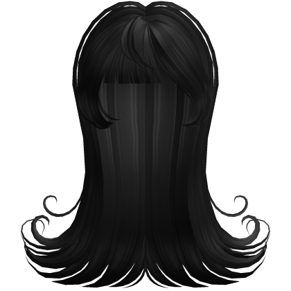 Heavenly Swirly Wavy Curly Hair in Black Roblox item