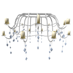 Chandelier Skirt - Silver 3.0