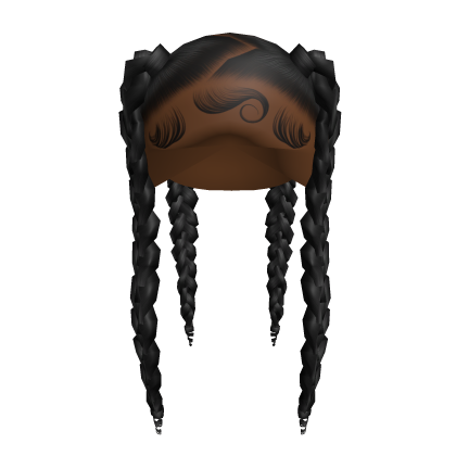 Zig Zag Part Jumbo Braids [Black]