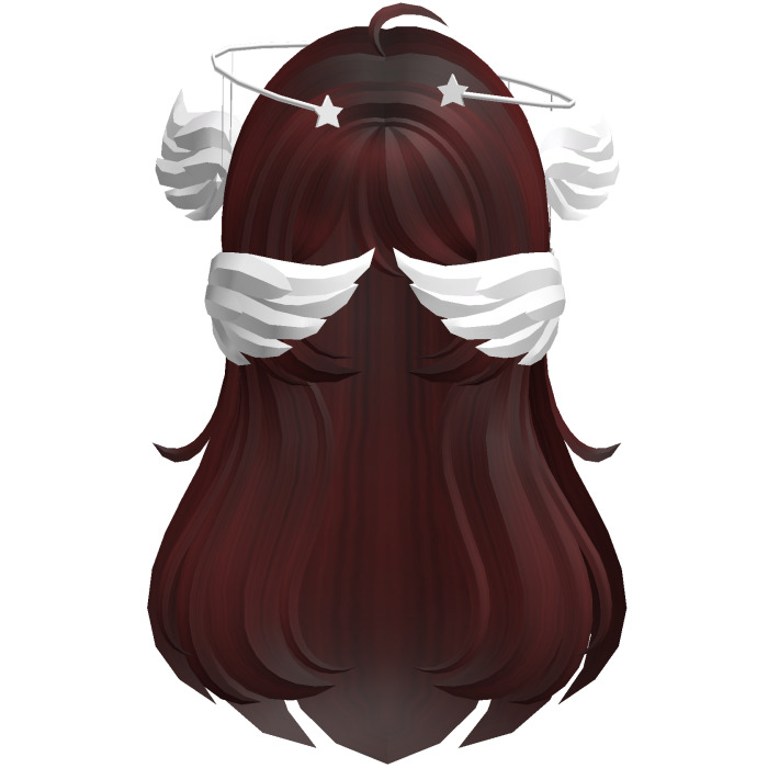 Dark Red Angelic Hair W Halo
