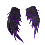 Purple Feather Amethyst Wings