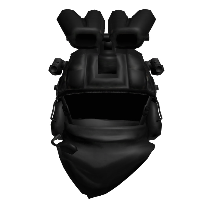 Military Black Helmet Scarf