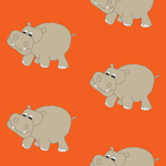 Orange Hippos
