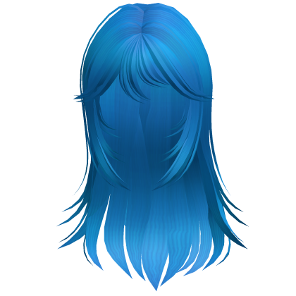 Wispy Horror Protagonist Hair Blue