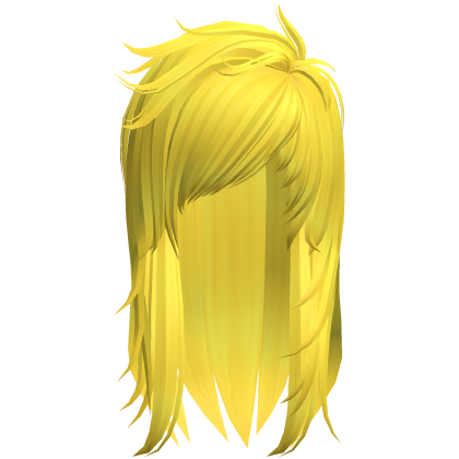 Scene Messy Long Hair (Yellow) Roblox item