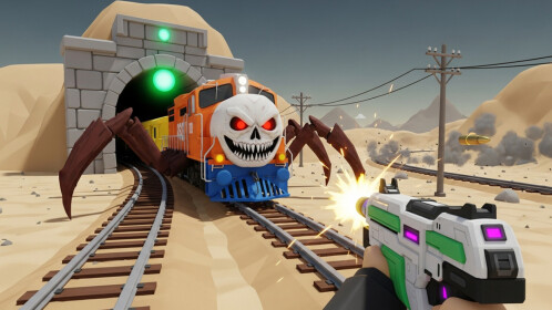 {UPD10}Shoot Train: Spider Attack