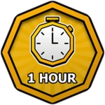 1 HOUR Roblox badge thumbnail