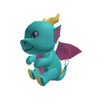 Aqua Dragon Shoulder Buddy