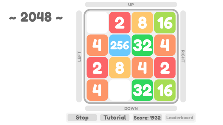 2048 screenshot 1