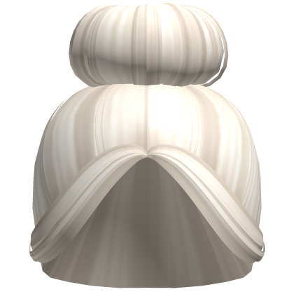 -',ৎ Cheerleader Sock Bun with Bangs in Ash Blonde
