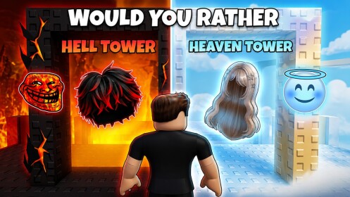 Would You Rather: Hell or Heaven Outfit Tower!